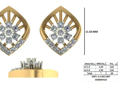 Collection 31 Jewelry Earring 3D print model 3D print model