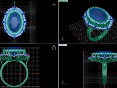 jewelry ring 338 Free 3D print model