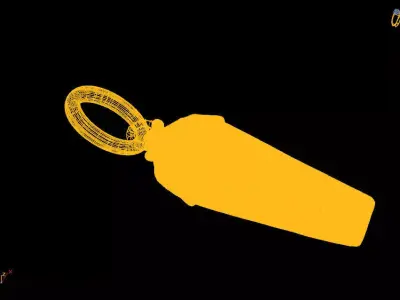 Coffen pendant charms - one inch pendant 3D print model