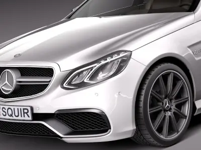 Mercedes-Benz E63 AMG Estate 2014 3D model