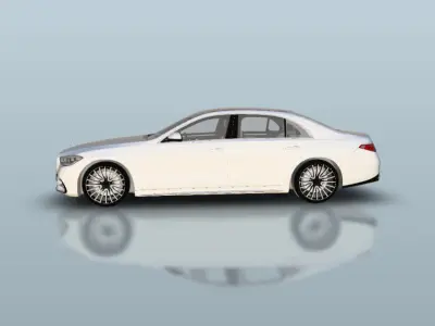 Mercedes Benz S500 2021 3D print model