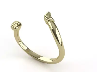 Snake Cuff Bracelet Mens Ladies Jewelry 3D print model