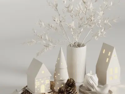 christmas Decoration Set1 3D model