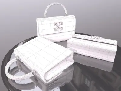 Woman Handbag Louis Vuitton Low-poly 3D model
