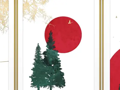 Art Frames 133- Christmas wall art 3 3D model