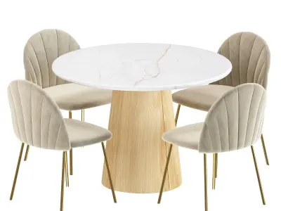 Dubai dining chair 3D model