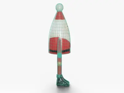 Santa ornament 3D model