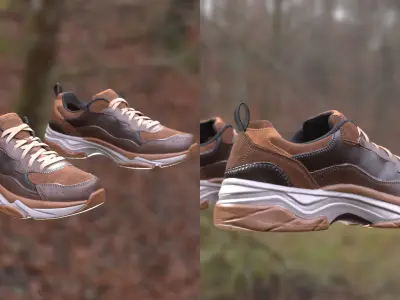 Sneakers 9 - All MH Bodies and UE5 Skeletons - Rigged Low-poly 3D model