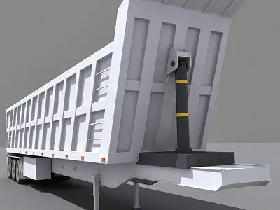 Dump Trailer 05 3D model