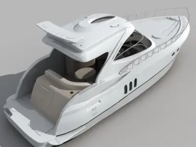 Yacht 01 3D model