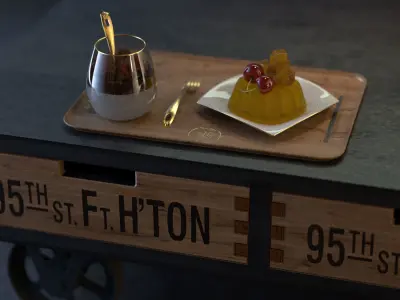 Industrial coffee table  3D model