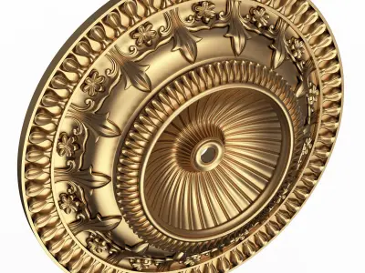 Ceiling Rosette 011 Low-poly 3D model