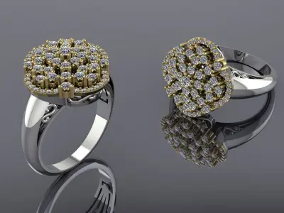 Jewelry Ring Gold 3D print model