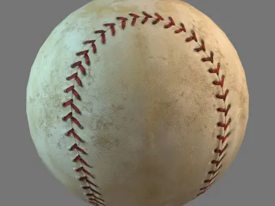 Old Baseball PBR  3D model