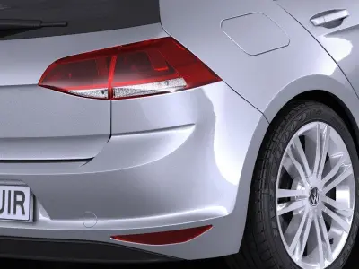 Volkswagen Golf 2017 5-door 3D model