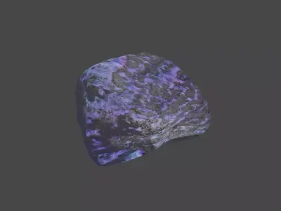 Colored Rock Free low-poly 3D model