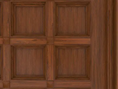 Classic wooden ceiling with caissons 01 3D model