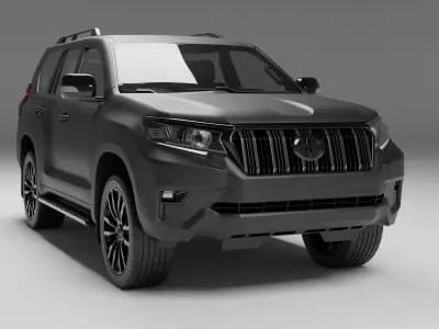 TOYOTA PRADO 2018 BLACKOUT 3D model