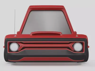 cartoon car design 3D model