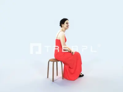 SAG07 6X Sports Beach Running Jogging Man Woman 008 Low-poly 3D model