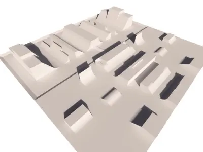 Skatepark-Skate Park PACK 3D model