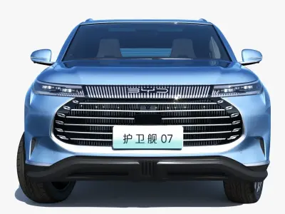 BYD Frigate 07 DM-i 2023 With interior 3D model