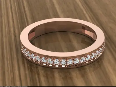 Diamond Jewelry Ring 3D print model 26