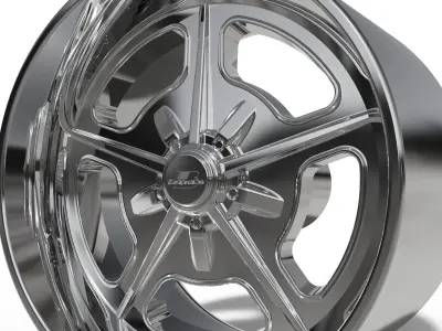 BILLET SPECIALATIES BONNEVILLE WHEEL  3D print model