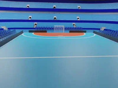 Handball Stadium Low-poly 3D model