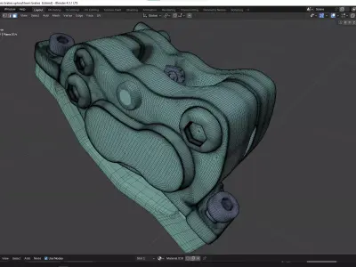 Lewis Brakes for mountain bike 3D model