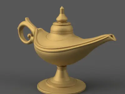 Magic Lamp 3D STL File for Unique Desk Decor 3D print model