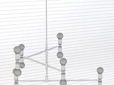 Dot Atomium Pendant by Lambert and Fils 3D model