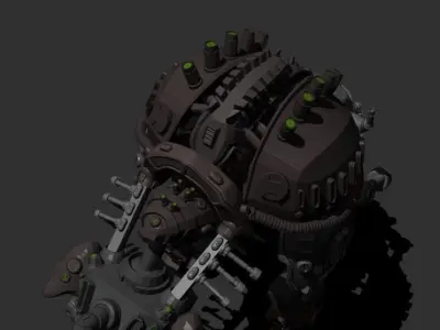 Sfi-fi robot bizon 3D model