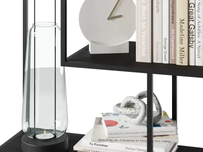 Bookcase Seaford 2 by Actona 3D model