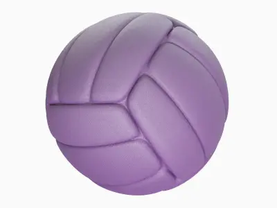 Simple Volleyball Ball 08 3D model