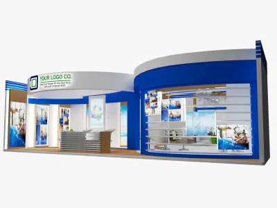  Booth Exhibition Stand a479a 3D model