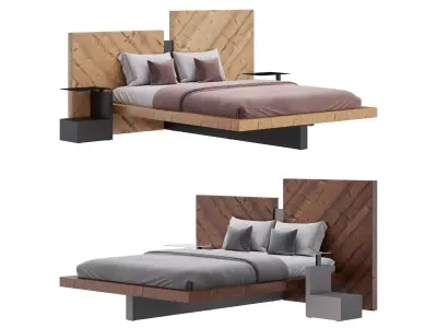 Nazare Bed 3D model