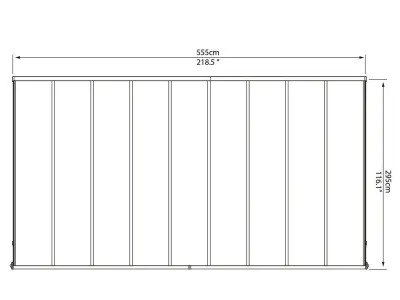 Palram Canopia Sierra Patio Cover Low-poly 3D model
