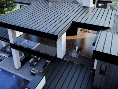 Modern House Number 12 - Stl -Dae file - 3d model Only 3D print model