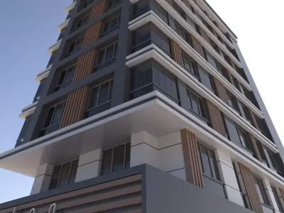 modern building 3D model