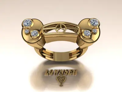 benz ring 3D print model