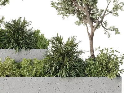 Plant Box garden - indoor Plants set 674 3D model