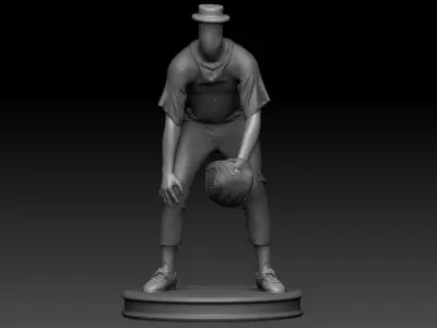 3D Printable baseball player Bubble Head 3D print model