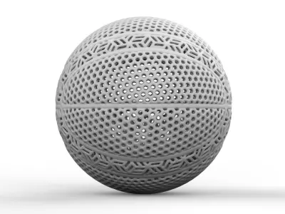 Airless Molten Basketball - for 3D print 3D print model