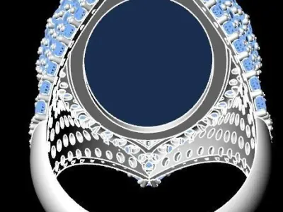 women ring 1 3D print model