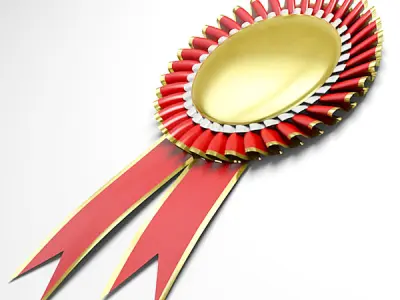 Award rosette 3D model