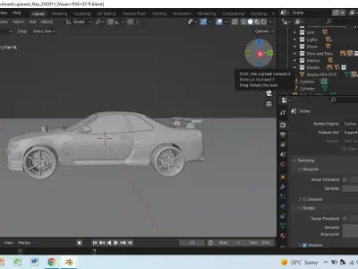 skyline moded 3D model
