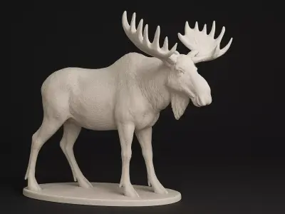 Moose Sculpture  3D print model