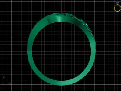 Fancy Womens Rings Plain Rings Ready STL 3DM Models Rings 3D print model