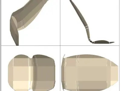 Seat Recumbent Trike folding Free 3D model